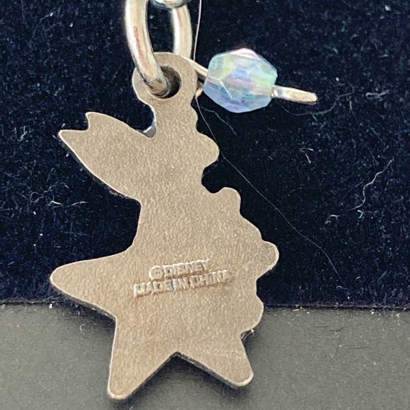 Vintage Disney Tinker Bell Tinkerbell Charm Disneyana Fairy Crystal bead Enamel - Picture 6 of 7